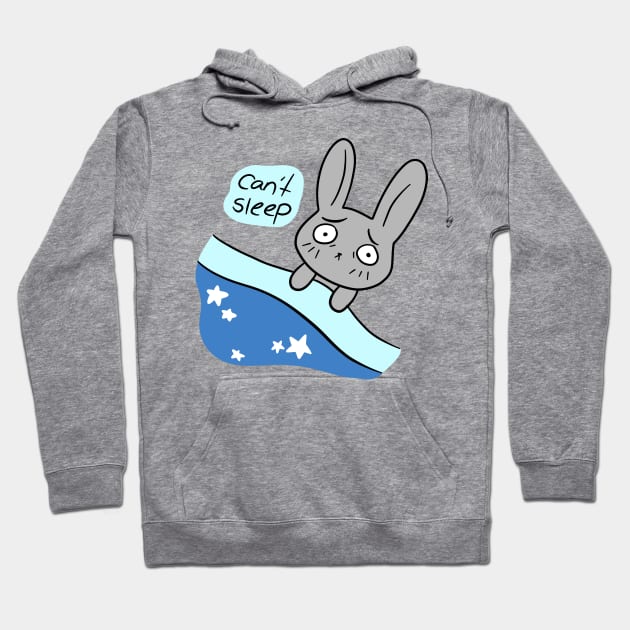 Can't Sleep Bunny Hoodie by saradaboru